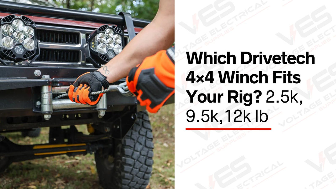 Which Drivetech 4×4 Winch Fits Your Rig? 2.5k, 9.5k,12k lb