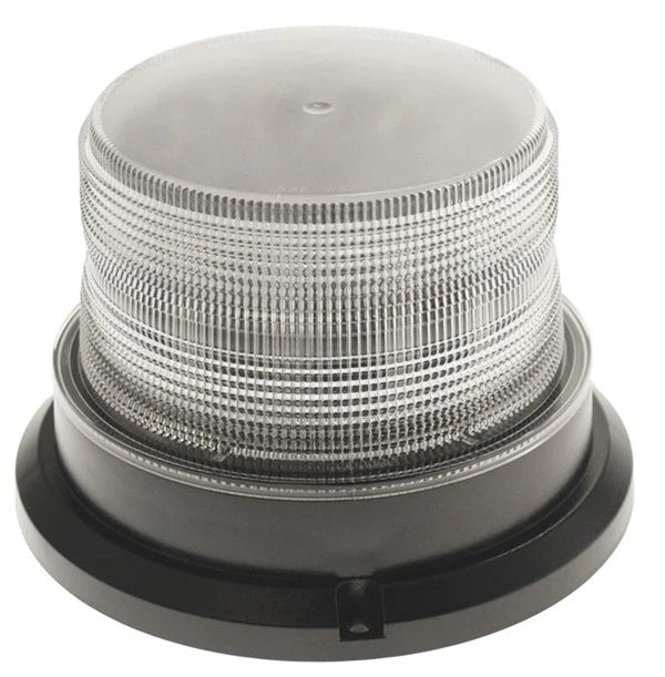 Amber LED Beacon 12/24V – Fixed Mount, SAE Class 2, 5 Flash Patterns
