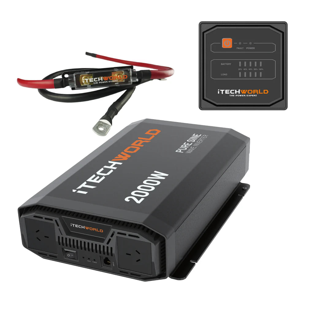 2000W Pure Sine Wave Inverter 12V to 240V