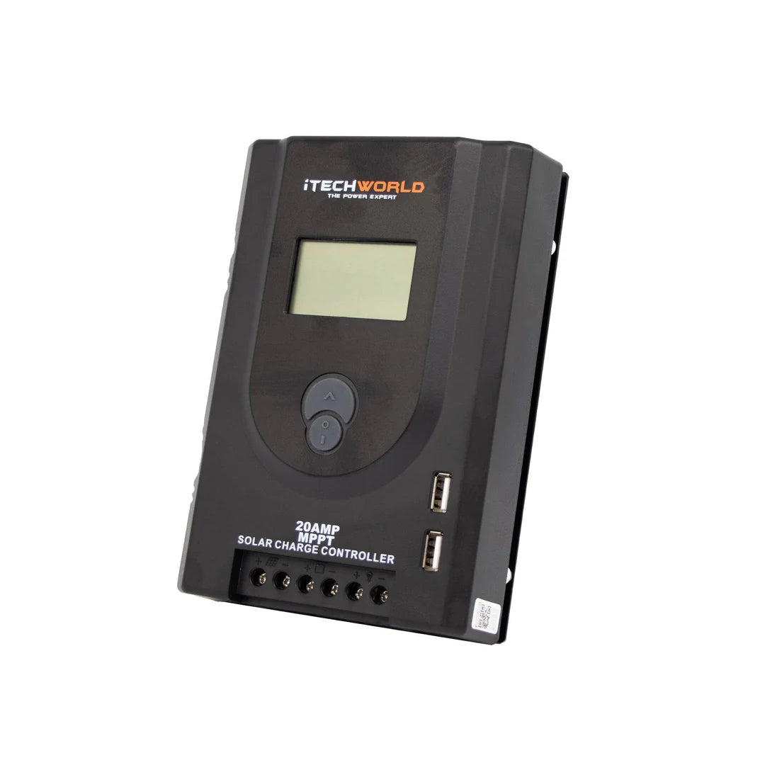 iTechworld 20A MPPT Solar Charge Controller for Lithium