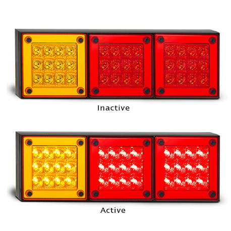 LED MINI JUMBO, STOP/TAIL, INDICATOR AND REVERSE 280 SERIES - 280ARWM