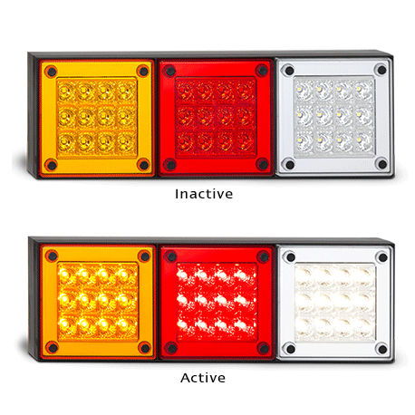 LED MINI JUMBO, STOP/TAIL, INDICATOR AND REVERSE 280 SERIES - 280ARWM