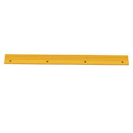 Rubber Pillar Safety Pad Yellow 1 Meter Long