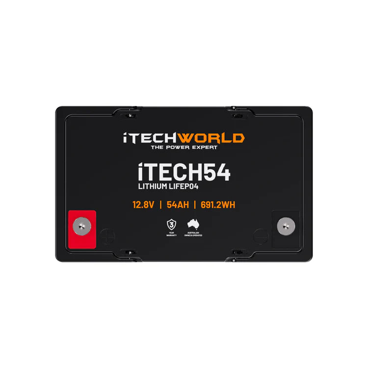 iTECH54 Deep Cycle Lithium Battery LiFePO4 54Ah