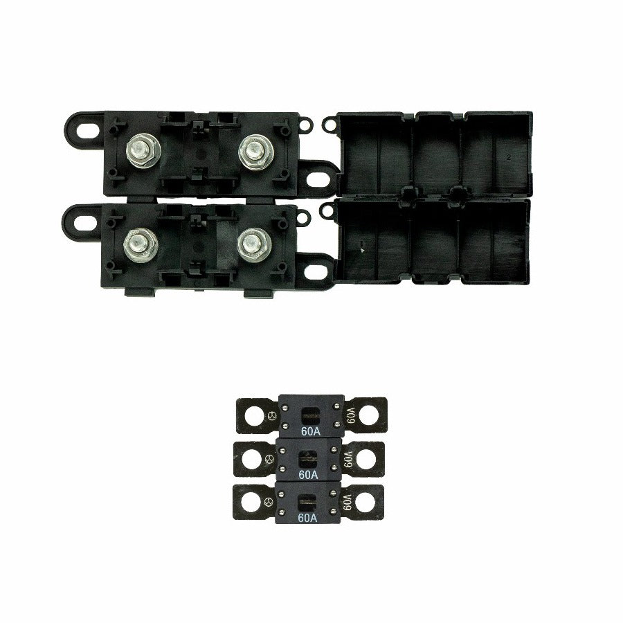 Mega Fuse Kit 60 AMP 2 Holders 3 Fuses