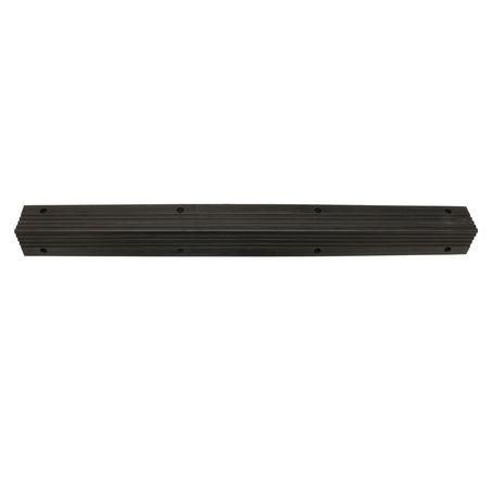 Rubber Pillar Safety Pad Black 1 Meter Long