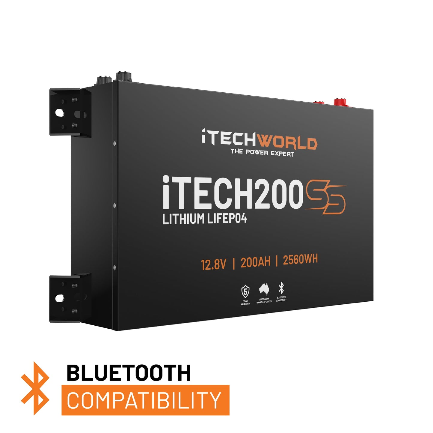 iTECH200SS 200Ah Slim LiFePO4 Battery - Bluetooth Monitoring