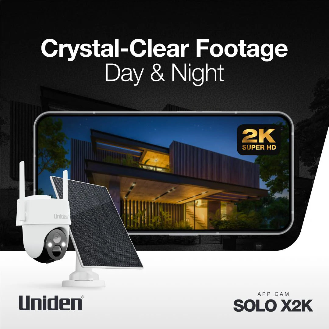 Uniden App Cam Solo X2K 4G Cellular Security Camera Kit with Solar Panel