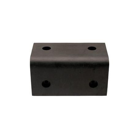 Rubber Corner Safety Pads Black 17cm Long