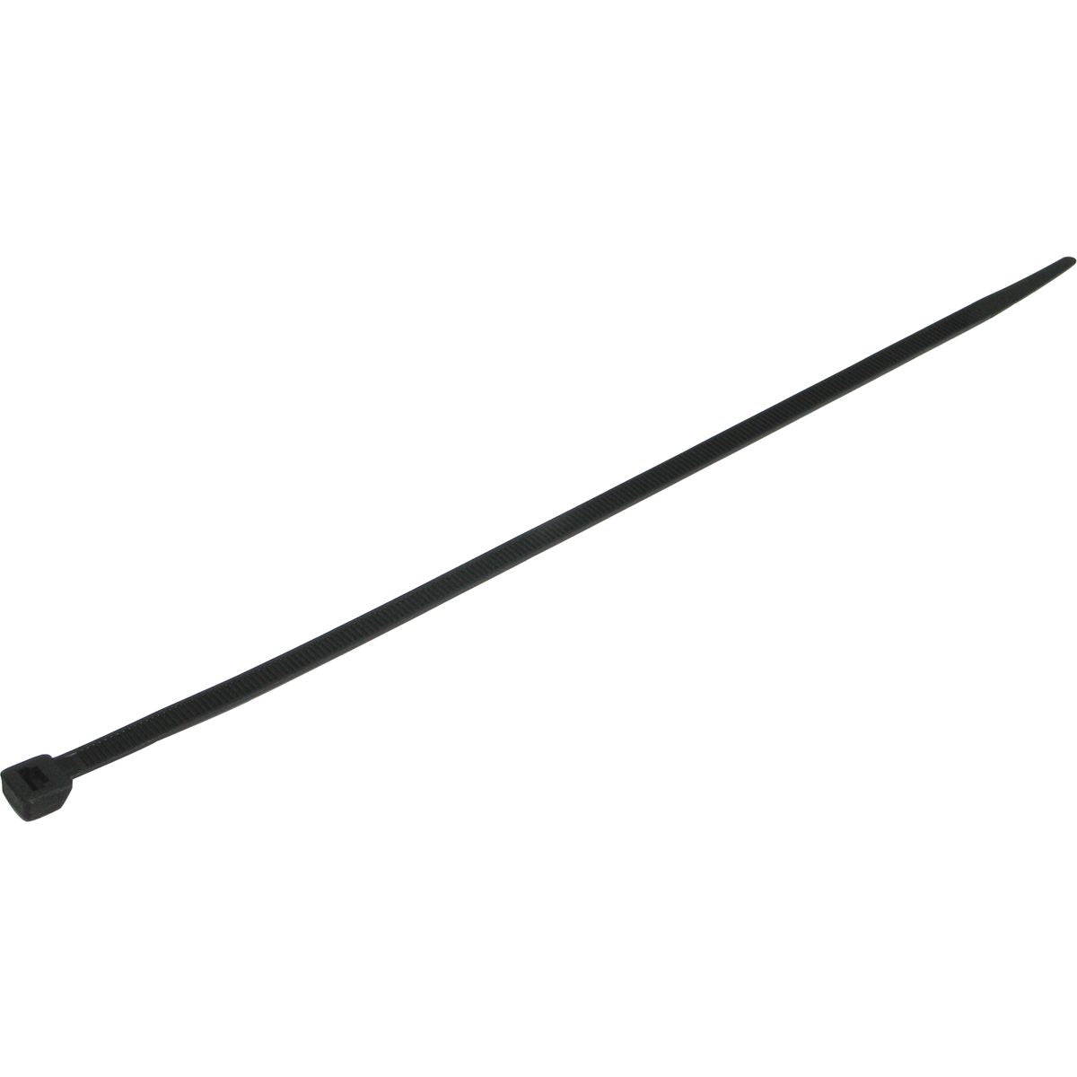 OEX ACX1321 Black Nylon Cable Ties – 7.6mm Wide, 370mm Long – UV-Resistant – 100 Pack