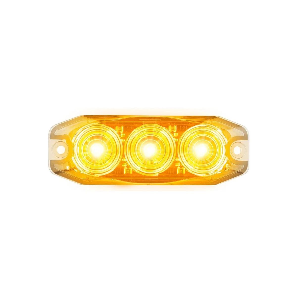 LED Autolamps 12/24V LED Amber Emergency Lamp With Flash Patterns - 120033AM