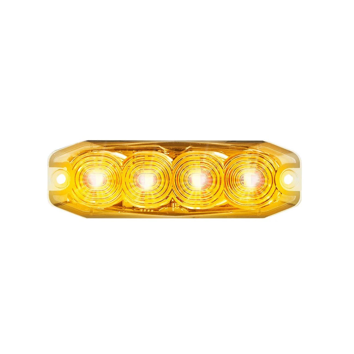 LED Autolamps Amber Emergency Lamp, 11 Flash Patterns - 120034AM