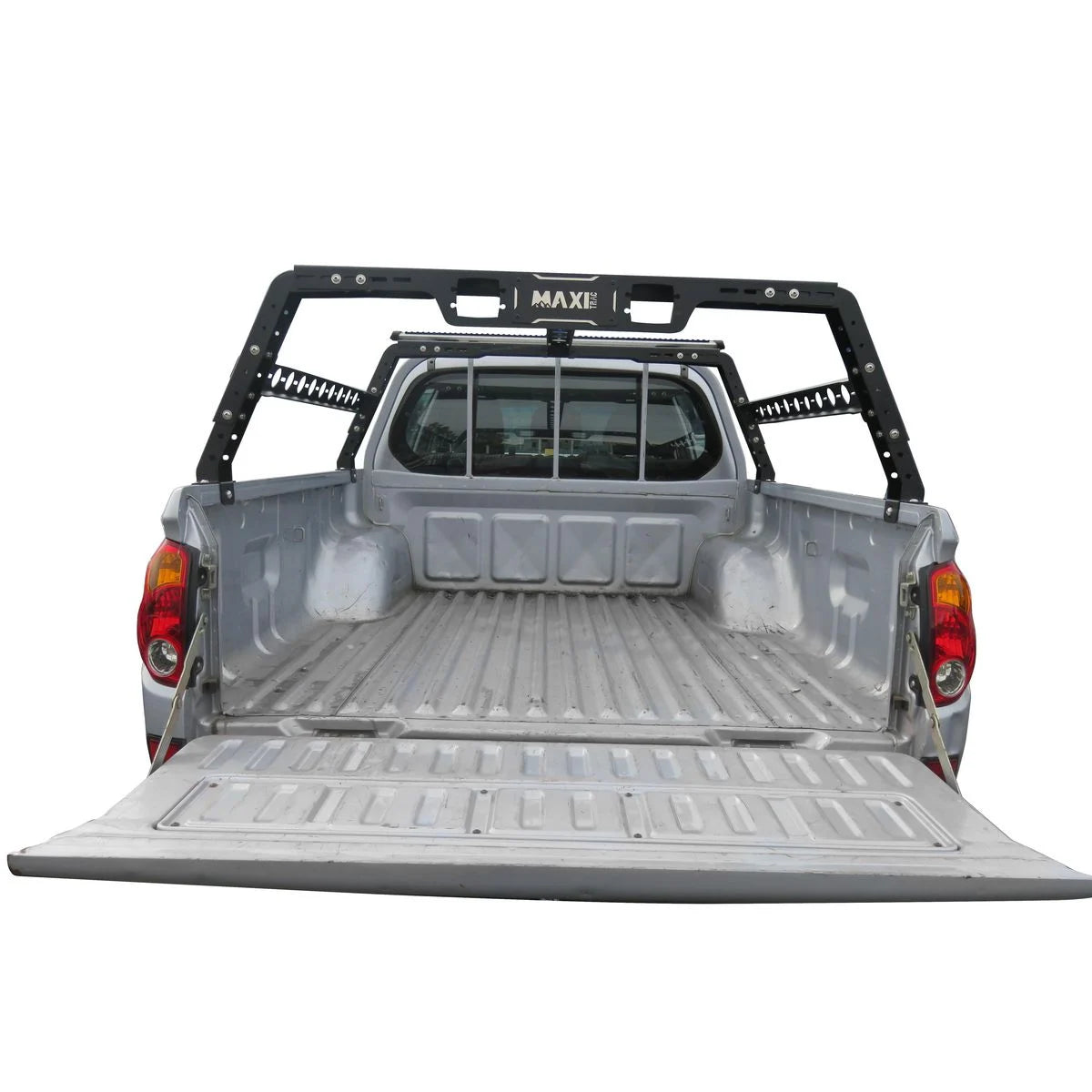 Adjustable steel ute tub rack for 4WD and camping setups