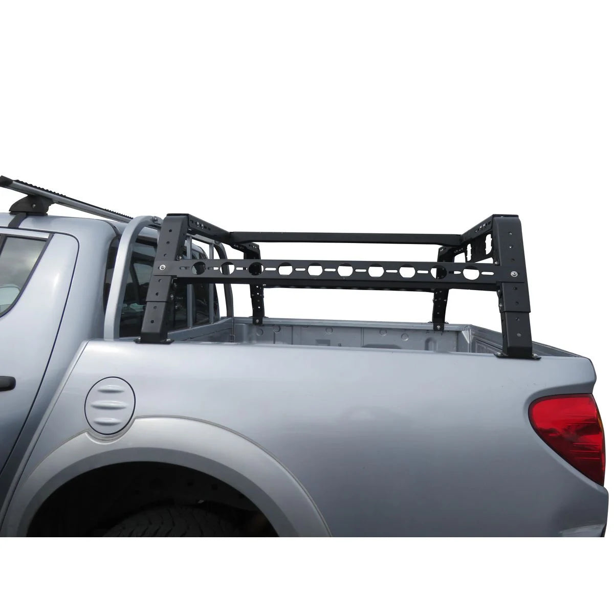Adjustable steel ute tub rack for 4WD and camping setups