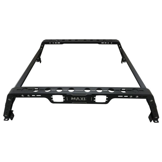 Adjustable steel ute tub rack for 4WD and camping setups