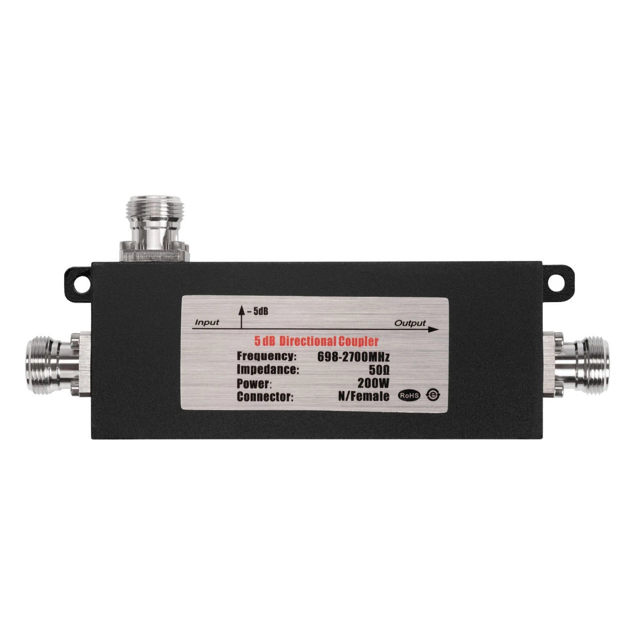 Powertec 5dB Directional Coupler (Air Dielectric) 698-3800MHz N Female