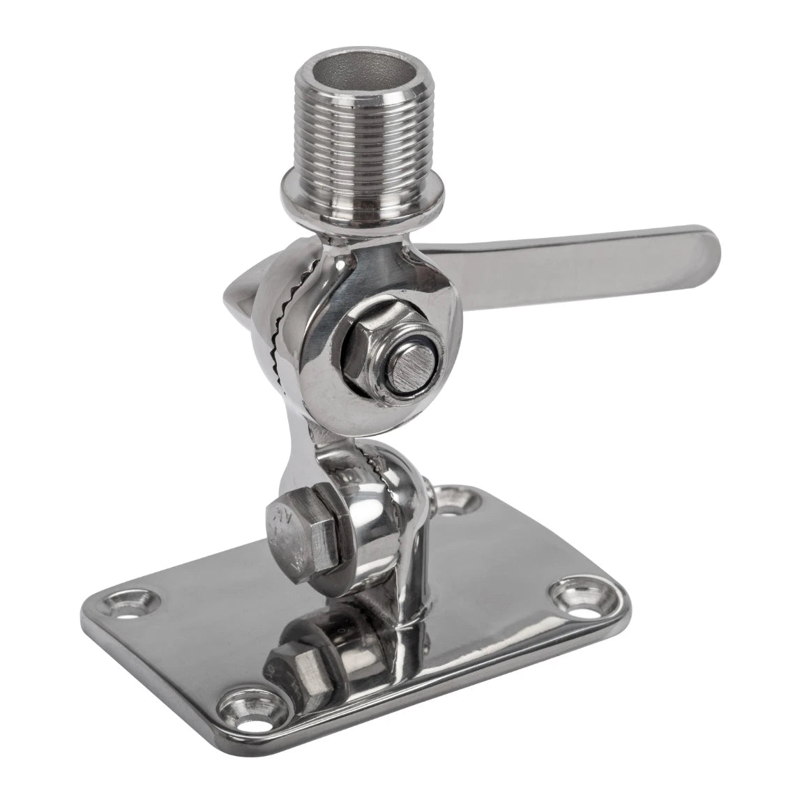 Marine Mount - 316 Stainless Steel 2-Way Adjustable Knock-Down Mount, 1"-14 UNS thread