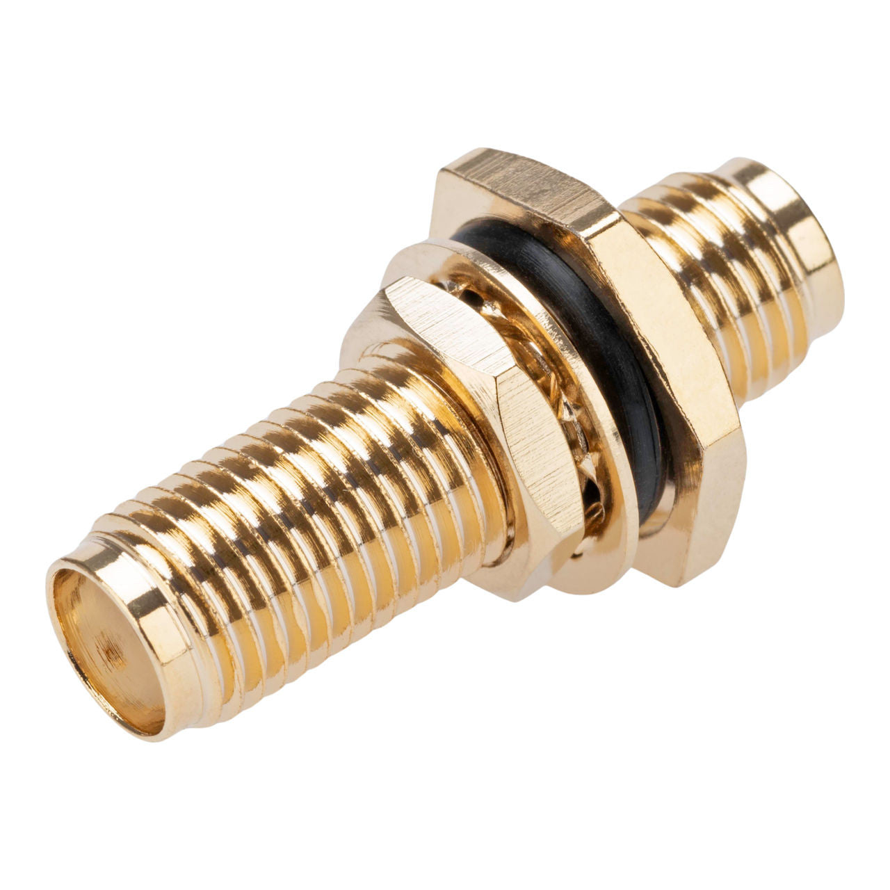 RF Adapter SMA Female to SMA Female, Bulkhead Rear Mount