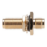 RF Adapter SMA Female to SMA Female, Bulkhead Rear Mount