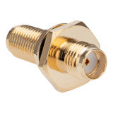 RF Adapter SMA Female to SMA Female, Bulkhead Rear Mount