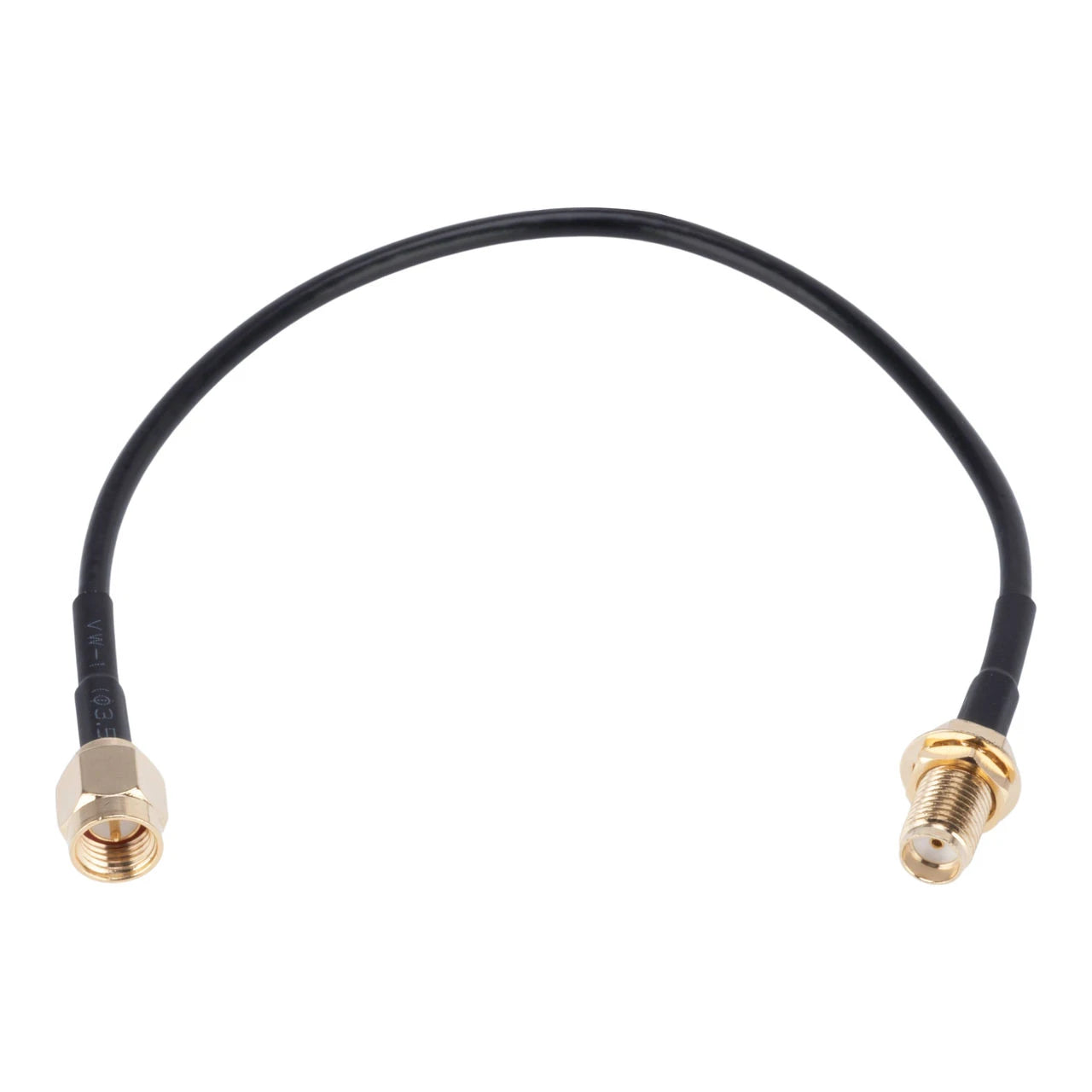 Powertec L-100 Patch Cable, SMA Female to SMA Male 18cm