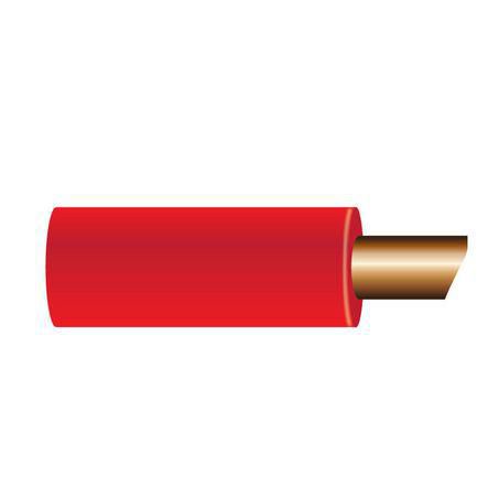 OEX 4mm Single Core Automotive Cable, Red - 10m Blister Pack