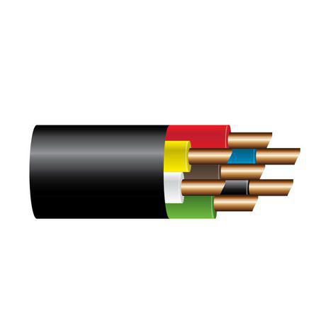 OEX 2.5mm 7 Core Trailer Cable, With Black Sheath - 10m Blister Pack