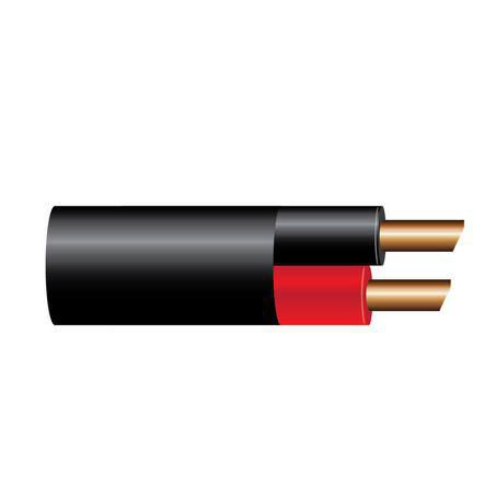 OEX 6 B&S Twin Core Battery Cable, Red / Black With Black Sheath - 4m Blister Pack