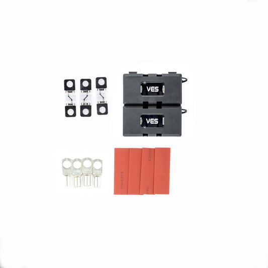 Midi Fuse Kit 125 AMP 2 Holders 3 Fuses 4 Terminals 4 Heat shrink