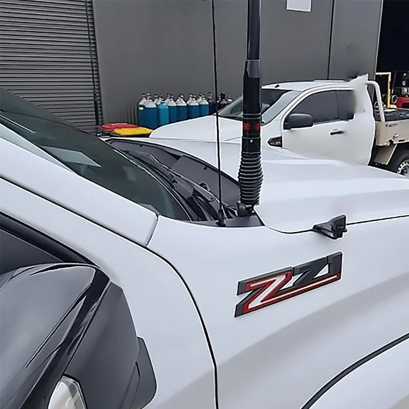 GMF4x4 BB-048D (048D-BB) UHF Antenna Bonnet Bracket To Suit Chev Silverado 1500 2019+ - Driver Side