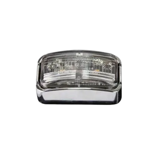 Roadvision Clearance Light LED White BR7 Series 10-30V 50x25mm Clear Lens Chrome Fixed Mount 0.5m Cable