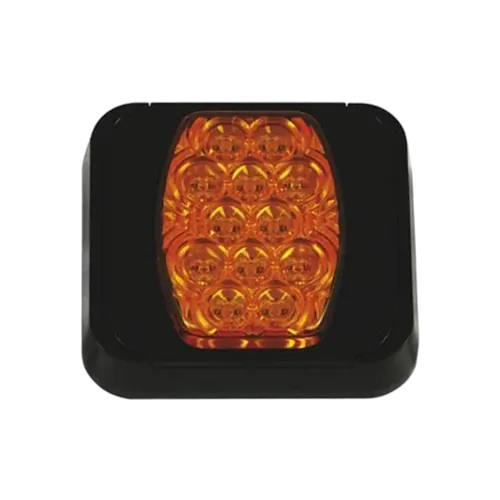 Roadvision LED Indicator Lamp BR80 Series 10-30V 20 LED Rect 102 x 94mm Amber Lens Surface Mount