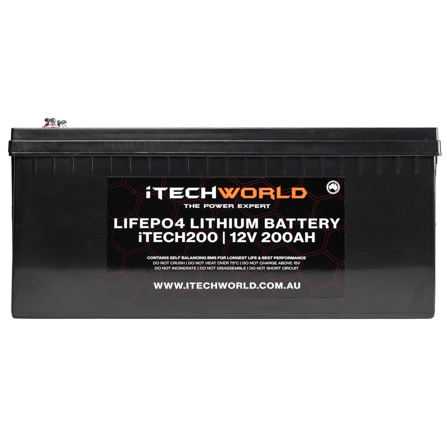 12V Itech200 200Ah Lithium Battery - Lifepo4 Deep Cycle Camping Rv Solar