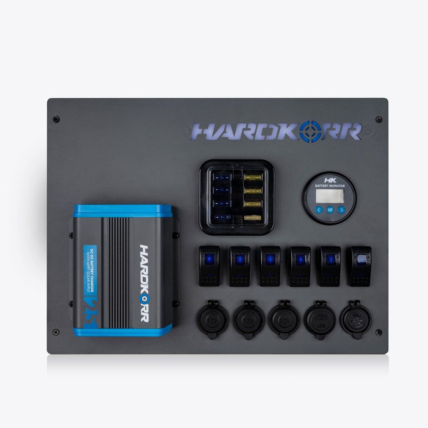 Hard Korr 12V Control Hub With 25A DC-DC Charger