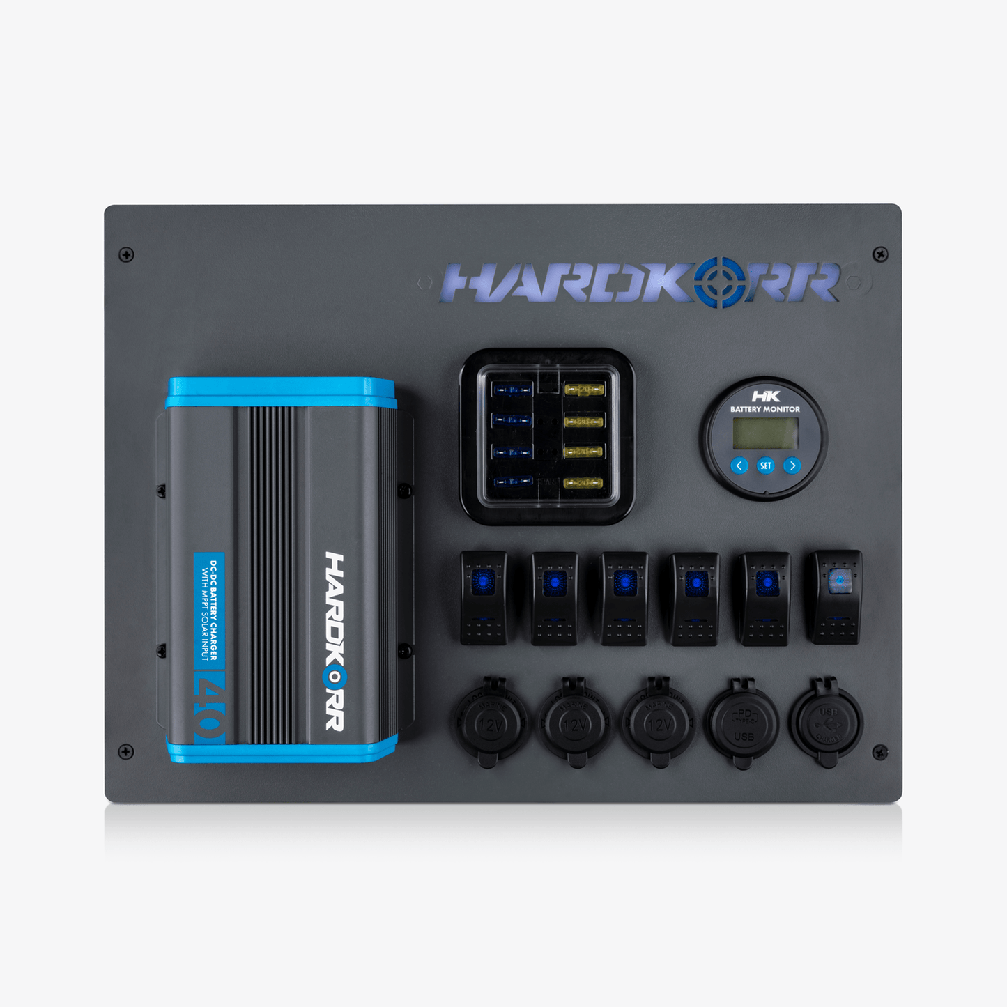 Hard Korr 12V Control Hub With 40A DC-DC Charger