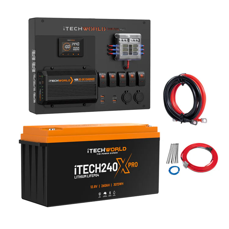 iTechworld Control Hub Kit with 40A DCDC Charger and iTECH120X PRO