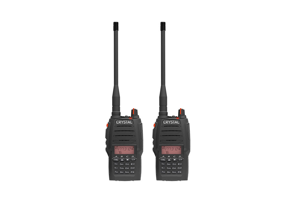 CRYSTAL DBH50RKT HANDHELD UHF RADIO TWIN PACK