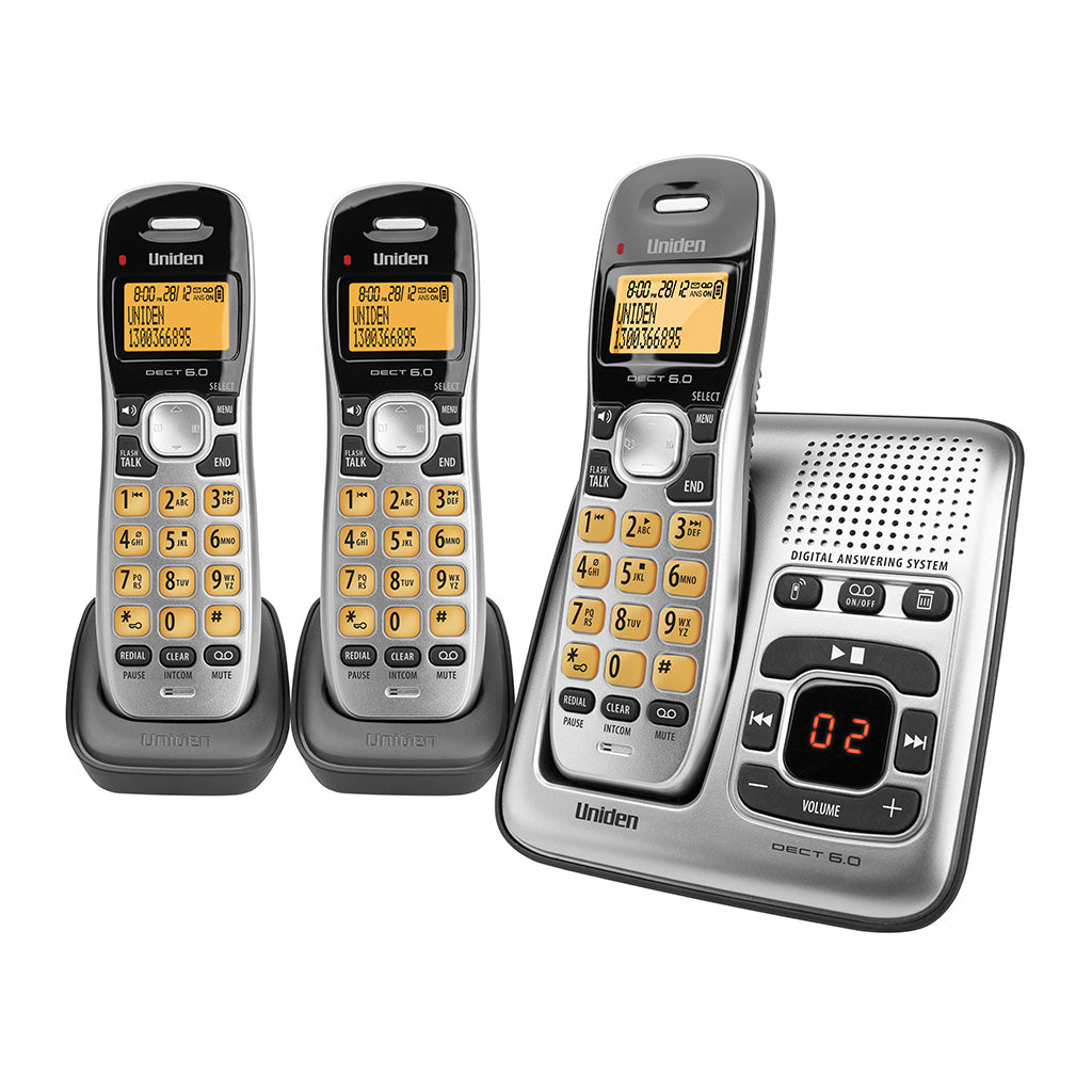 Uniden DECT1735+2 DECT Digital Phone System with Power Failure Backup