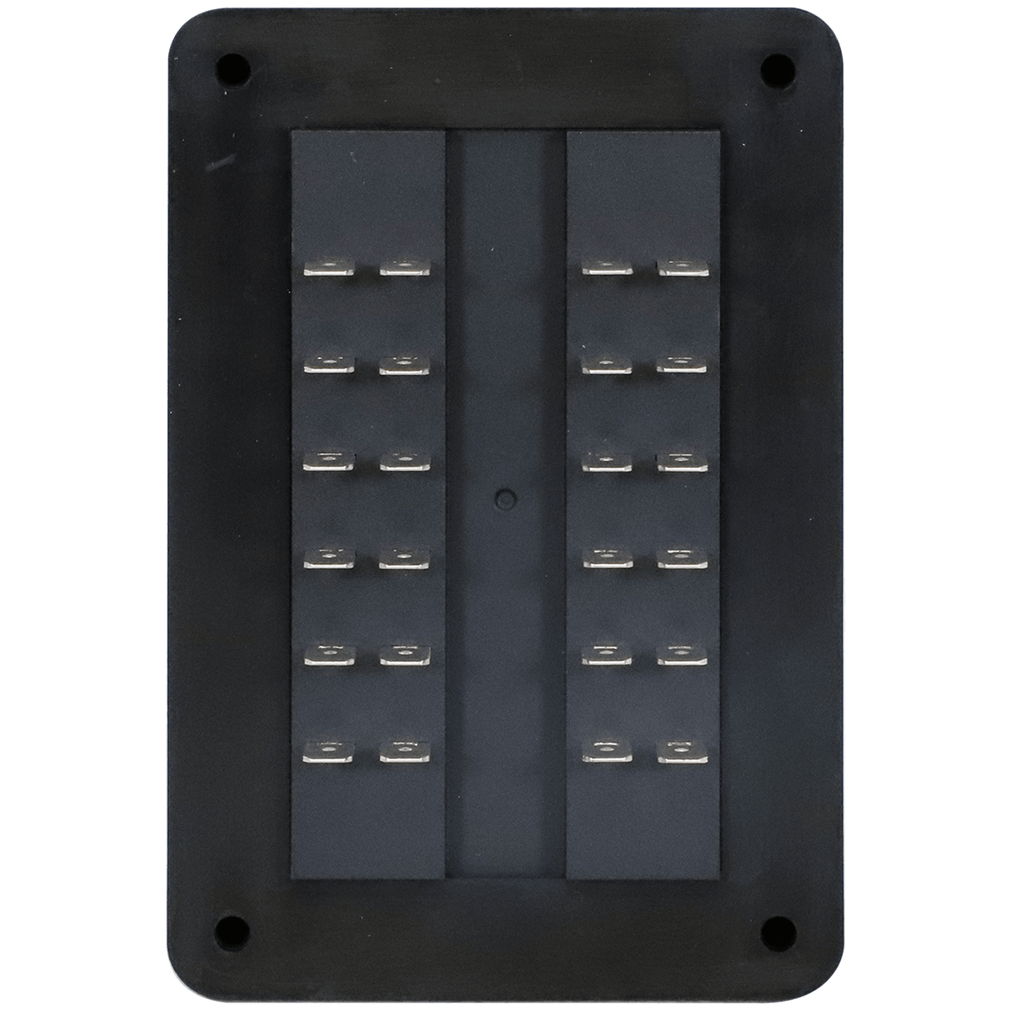 Enerdrive Fuse Block Panel Mount 12 In 12 Out with LEDs