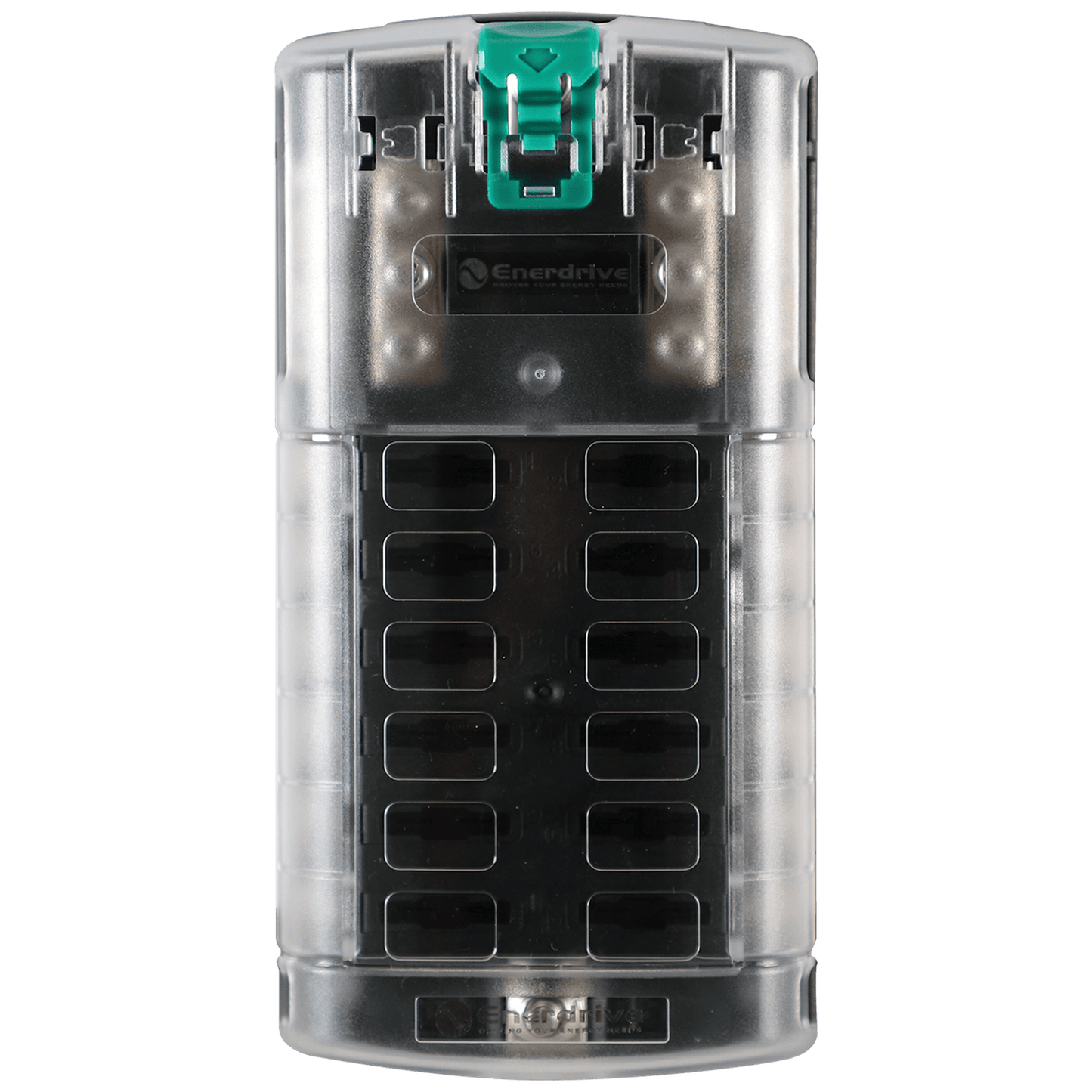 Enerdrive Fuse Block 12 Circuit with Negative Bus and Cover