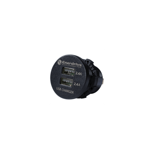 Enerdrive LED 4.8A USB Socket OLED Style