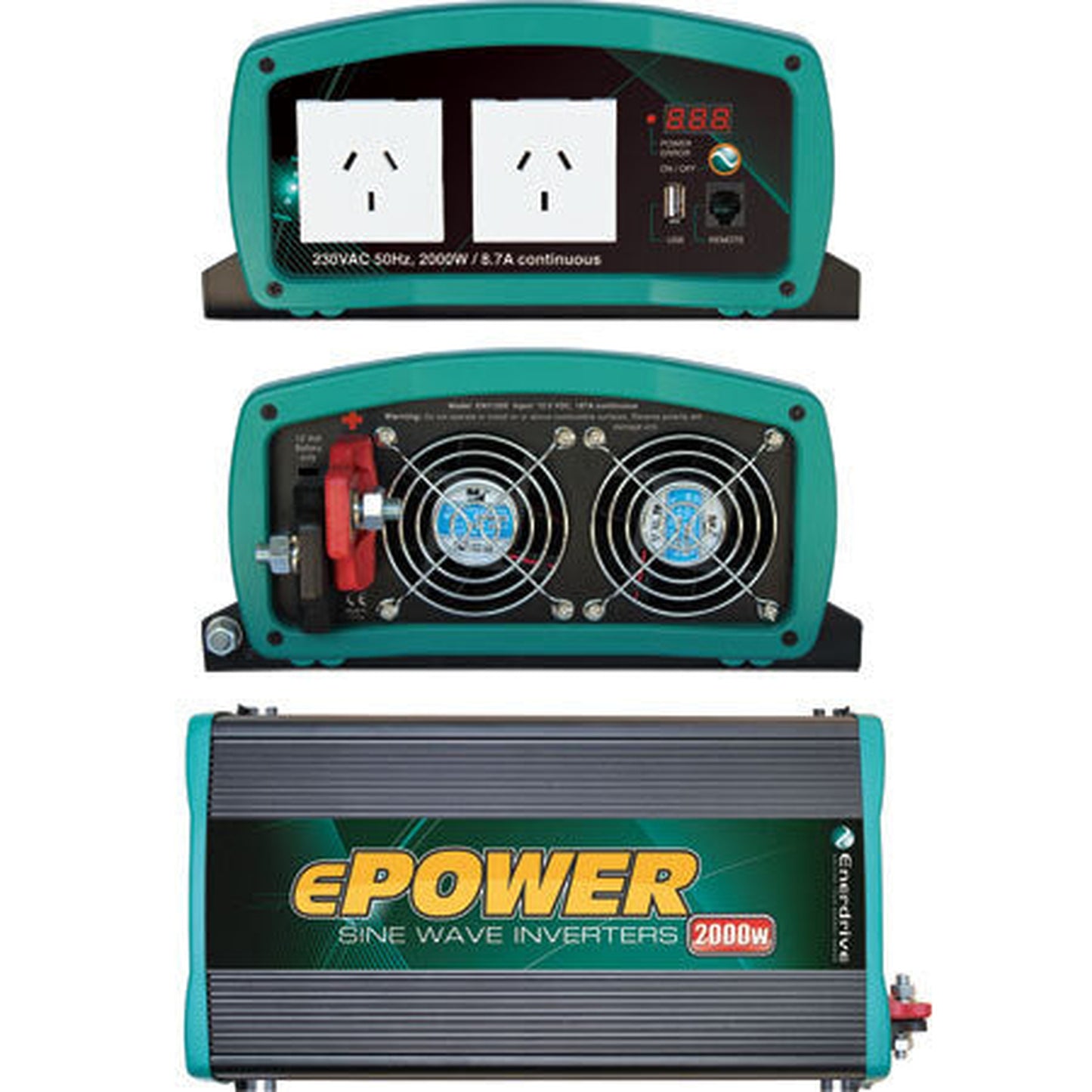 Enerdrive ePOWER 2000W Pure Sine Wave Inverter
