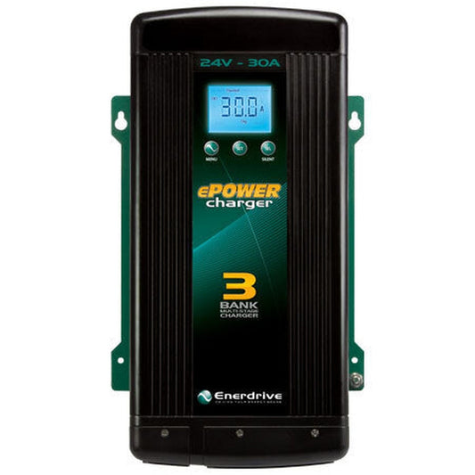 Enerdrive ePOWER 24V 30A 3-Bank Smart Battery Charger