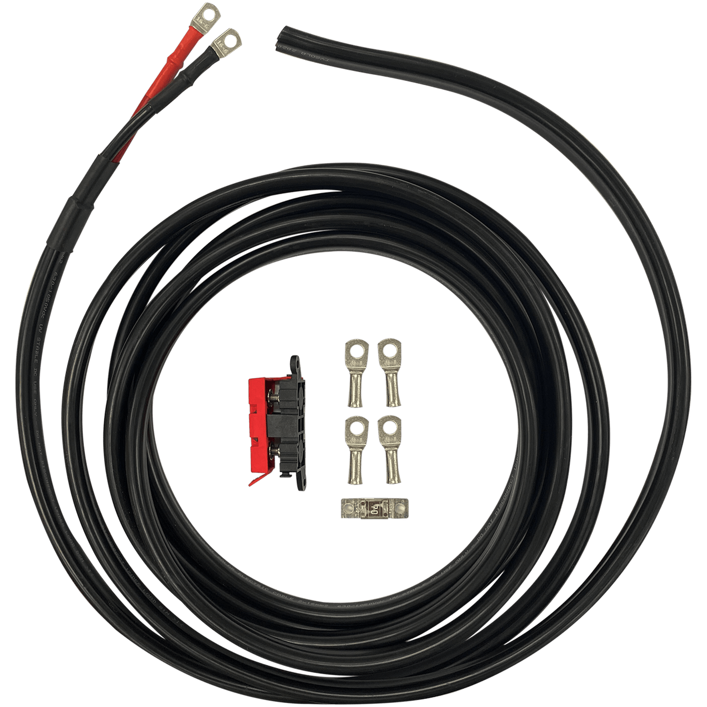 Enerdrive 16mm² Vehicle Cable Kit – 5m with 70A Fuse for DC-DC Charger