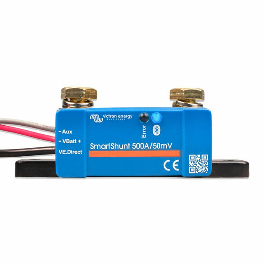 Victron SmartShunt 500A/50mV IP65 Bluetooth Battery Monitor – Water Resistant Power Management