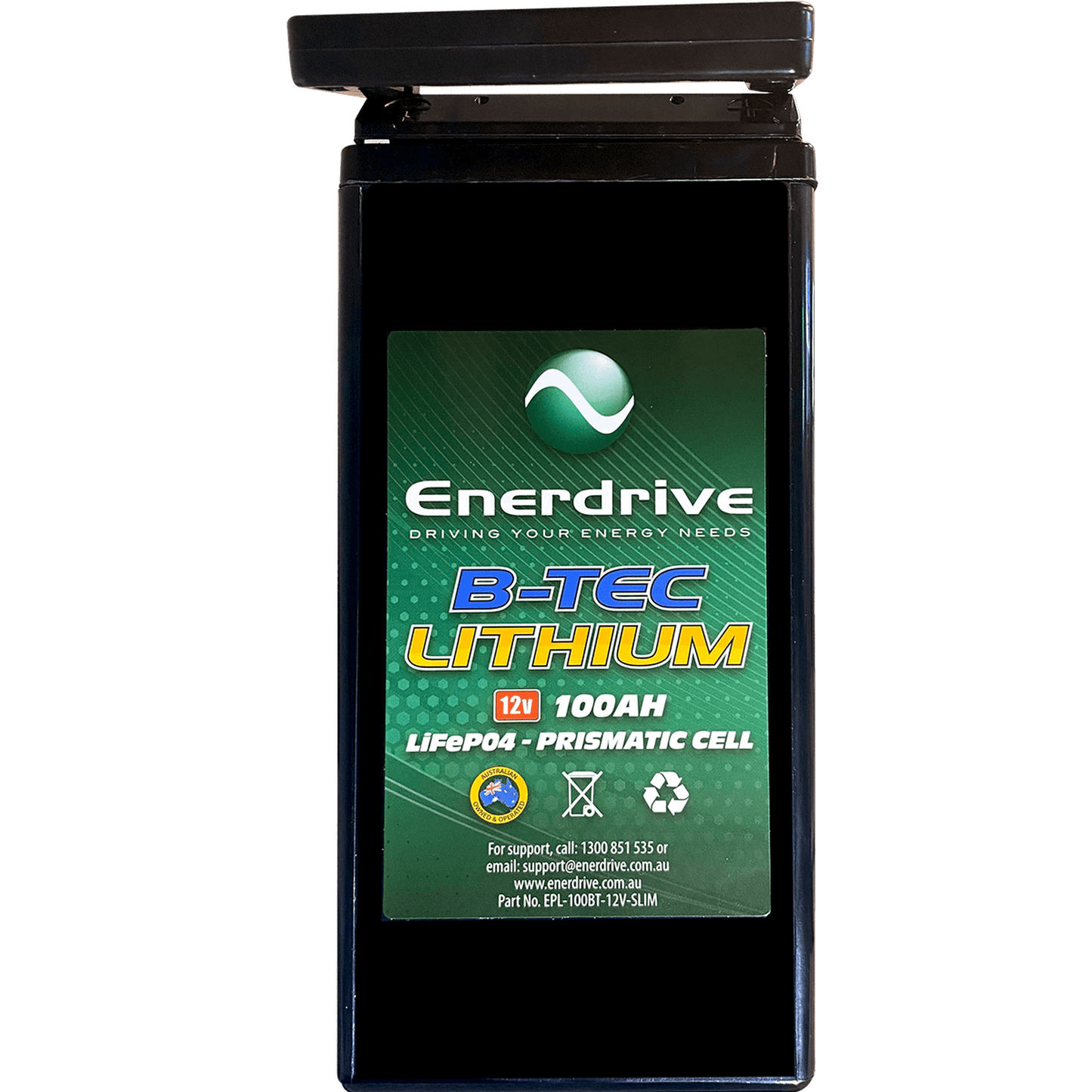 Enerdrive ePOWER B-TEC 100Ah Slim Lithium Battery