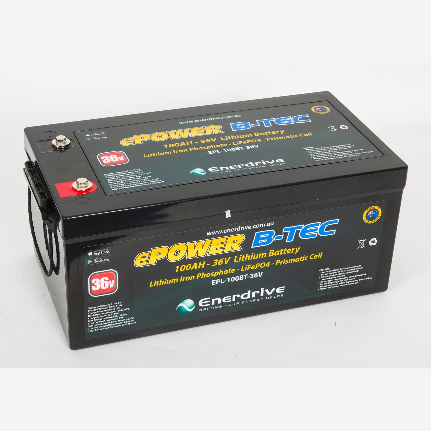 Enerdrive ePOWER B-TEC 36V 100Ah Lithium Battery