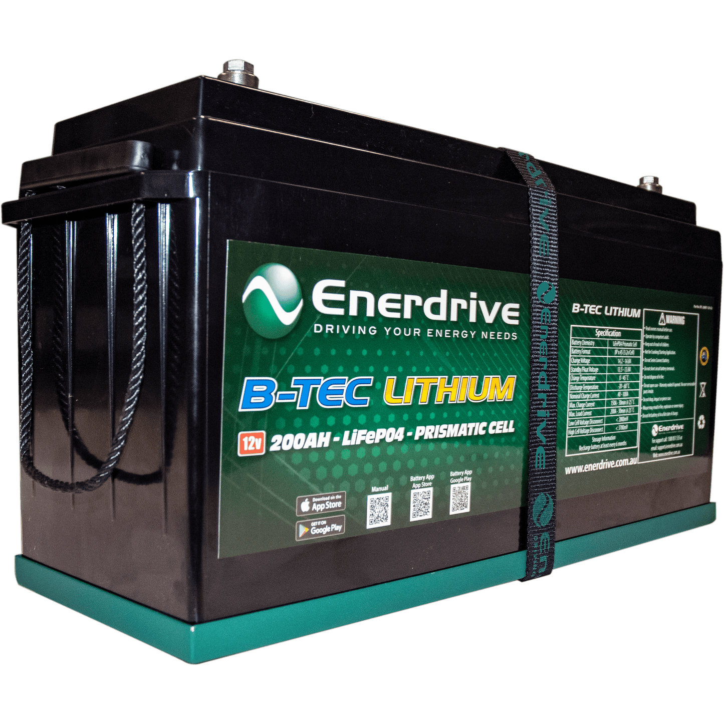 Enerdrive ePOWER B-TEC 200Ah Lithium Battery Only