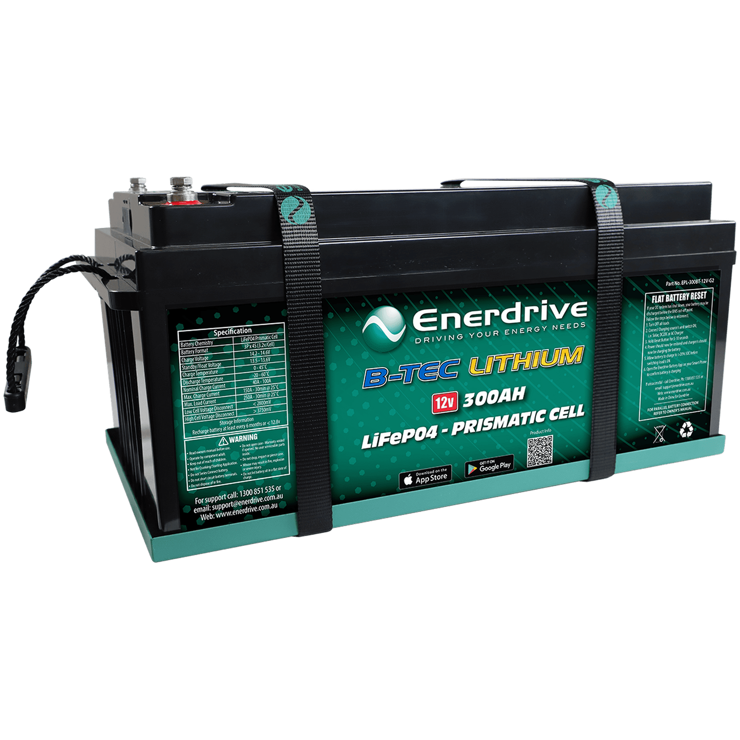 Enerdrive ePOWER B-TEC 300Ah Lithium Battery - Limited time sale ends Jan 2025