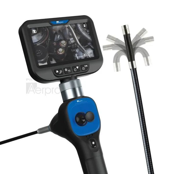 360 Degree articulating borescope HD 1080p inspection camera